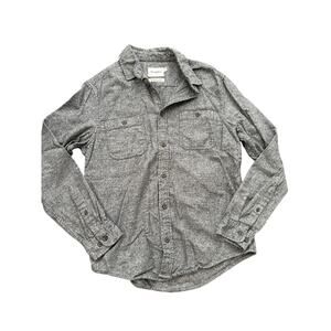Goodfellow Dark Gray Flannel Button-Down Shirt Men’s Size SMALL